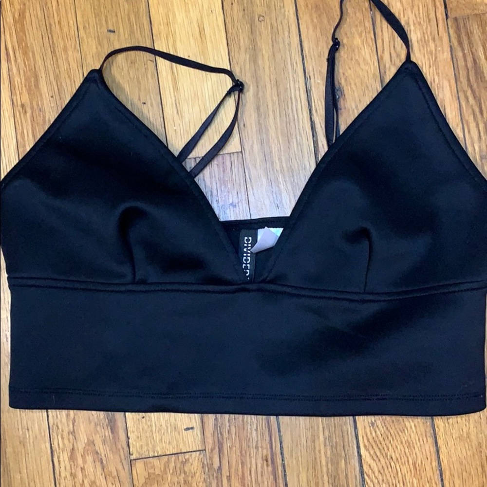 Satin boustier crop top